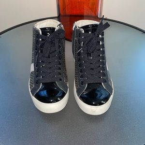 Steve Madden | High-top Patent Leather Top Fashion Sneakers